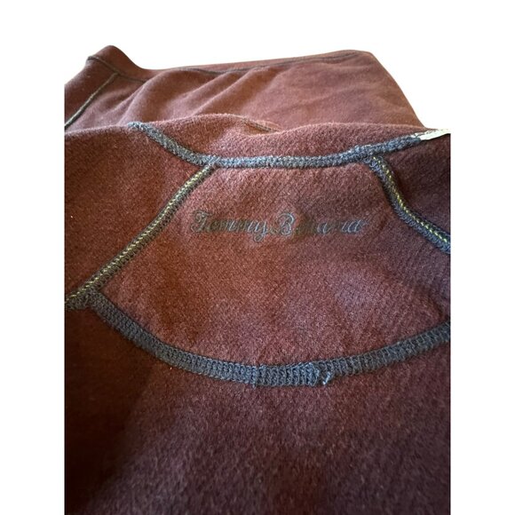 Mens Tommy Bahama Reversible Half-Zip Pullover Sweatshirt  Size L  Cotton & Poly - Picture 7 of 8